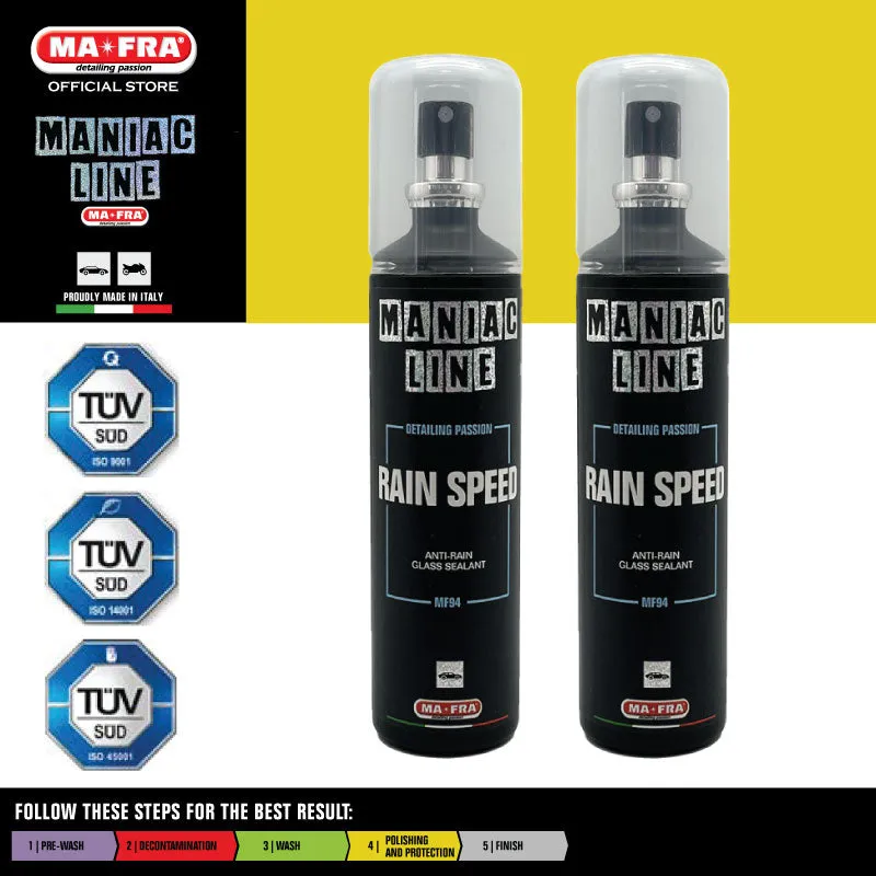Maniac Line Rain Speed 100ml (Windscreen glass instant hydrophobic coating)