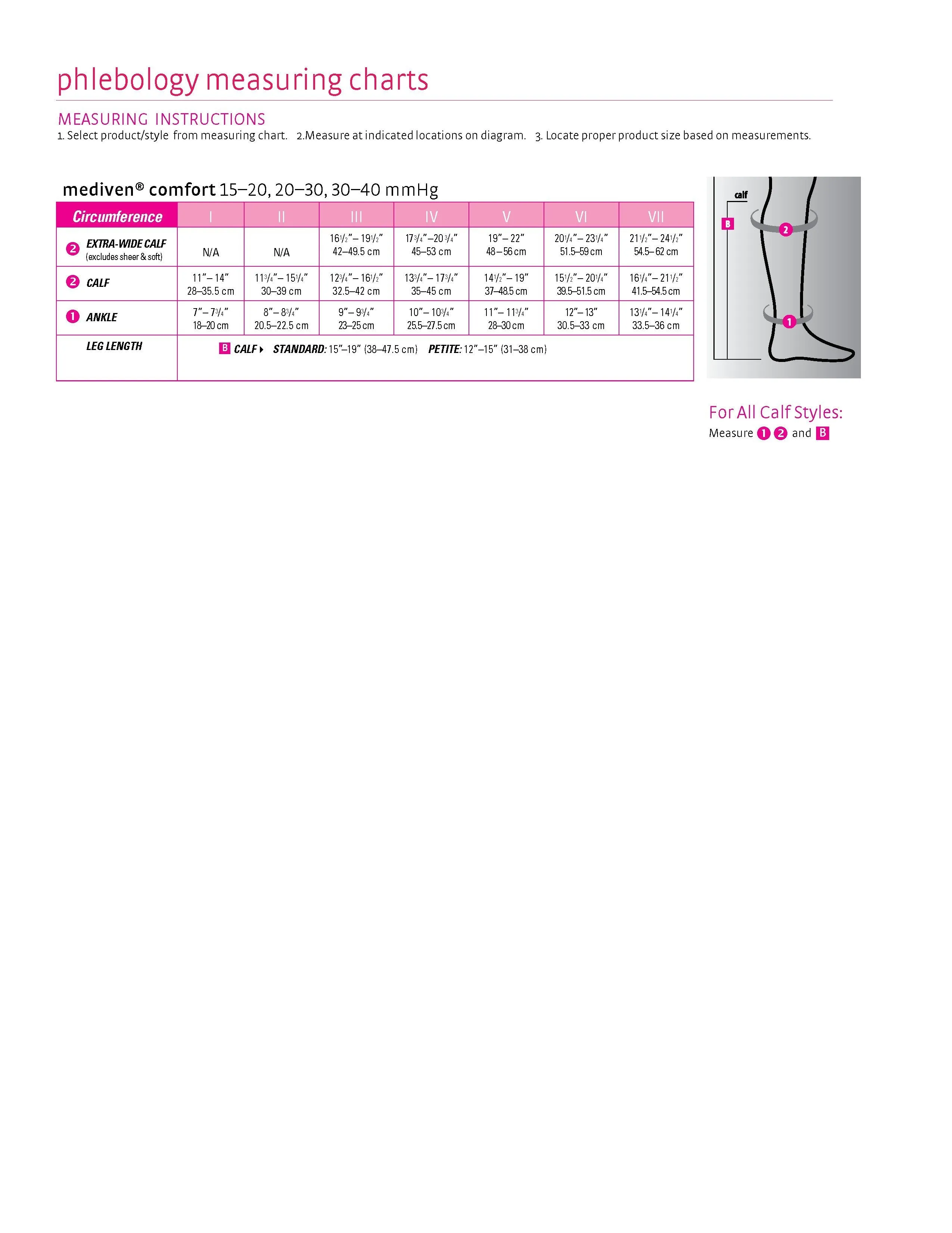 mediven comfort, 20-30 mmHg, Calf High, Open Toe