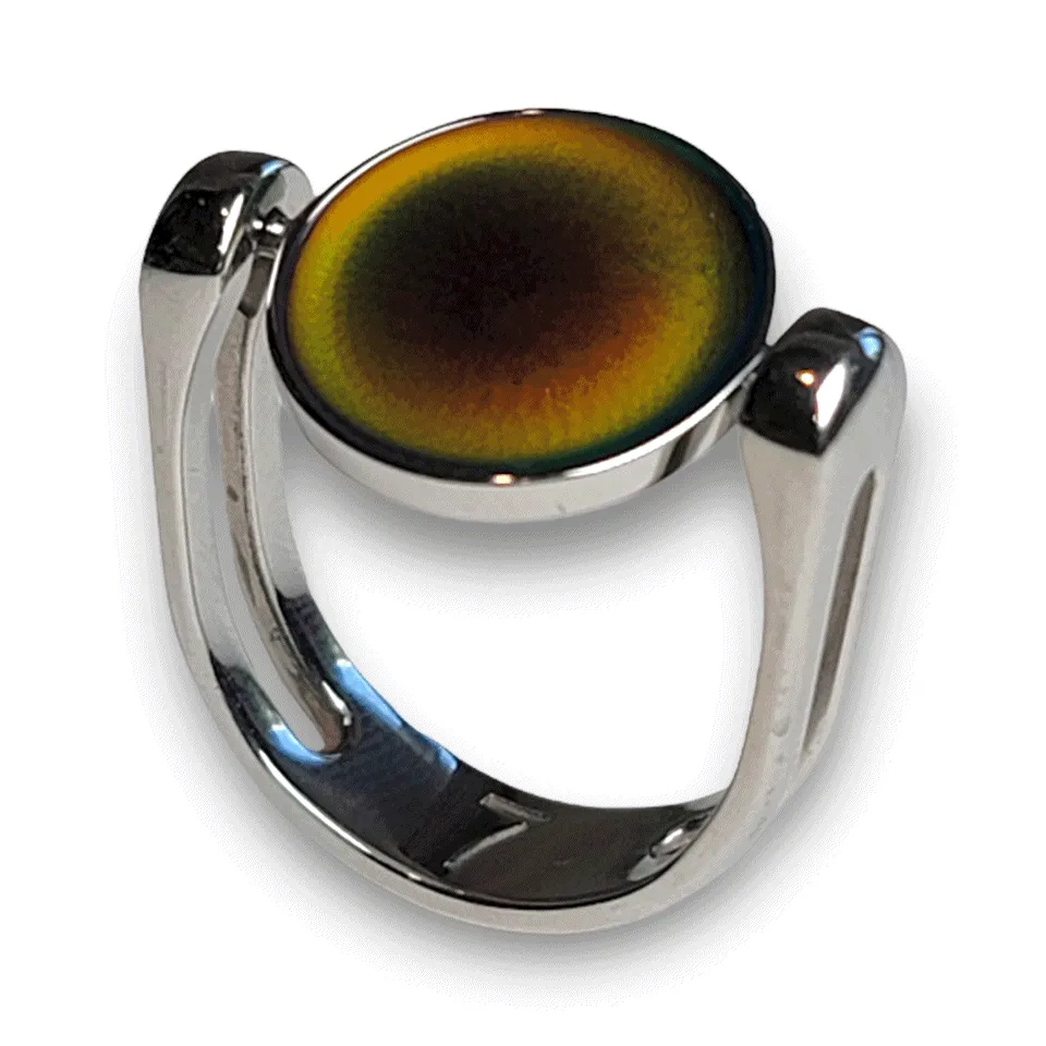 Mood Color-Changing Click n Spin Fidget Ring for Anxiety