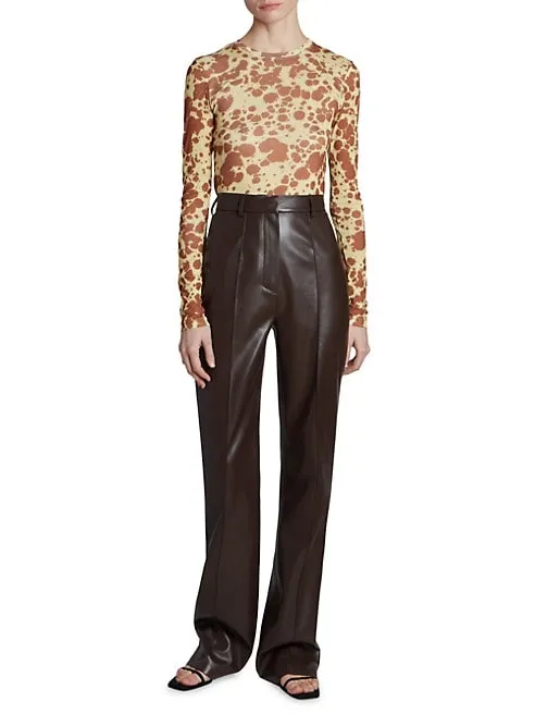 NW23PFPA00978 Leena high waist vegan leather pant
