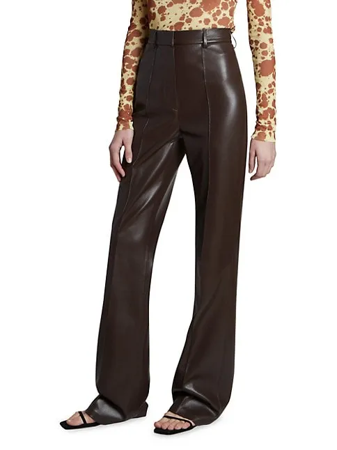 NW23PFPA00978 Leena high waist vegan leather pant