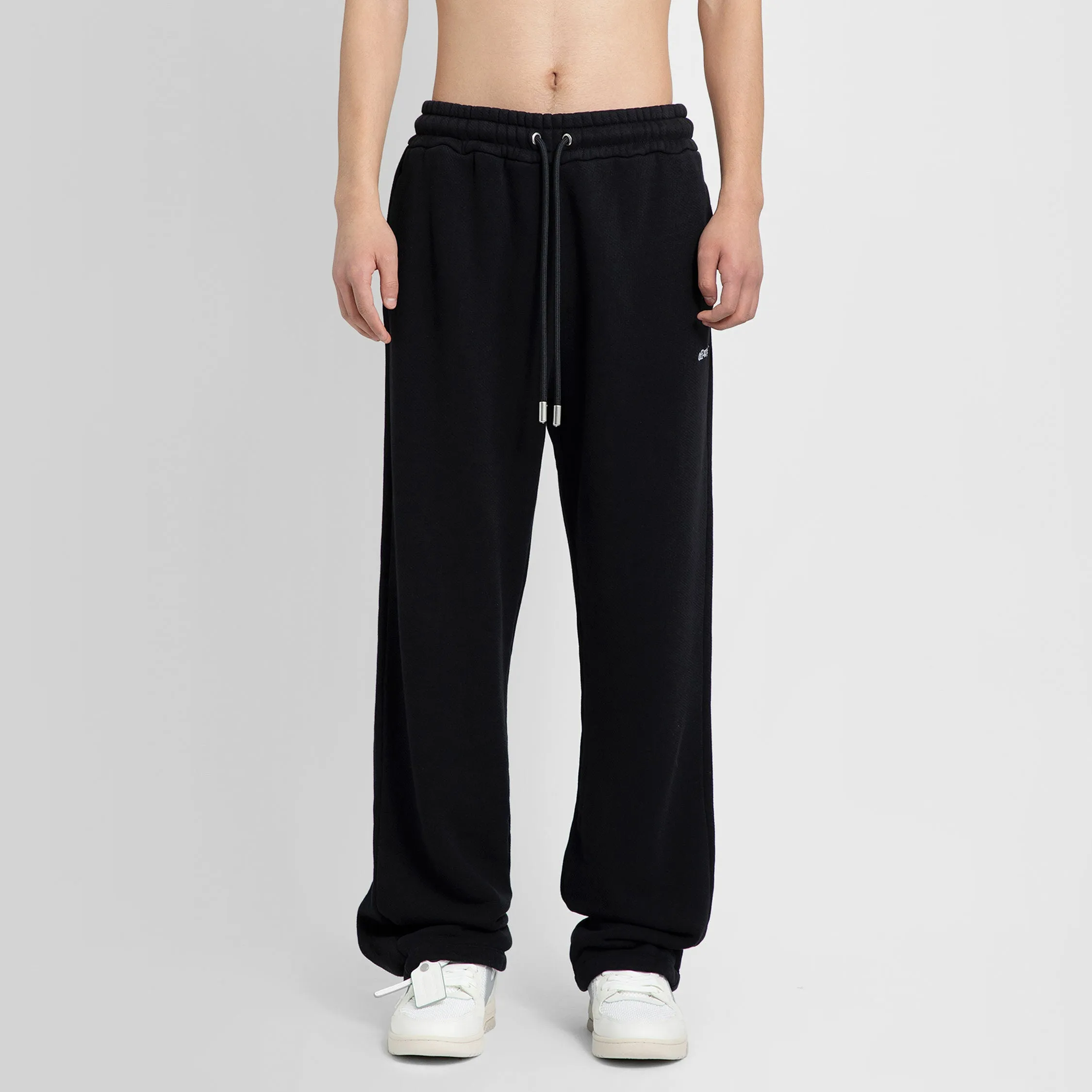 OFF-WHITE MAN BLACK TROUSERS