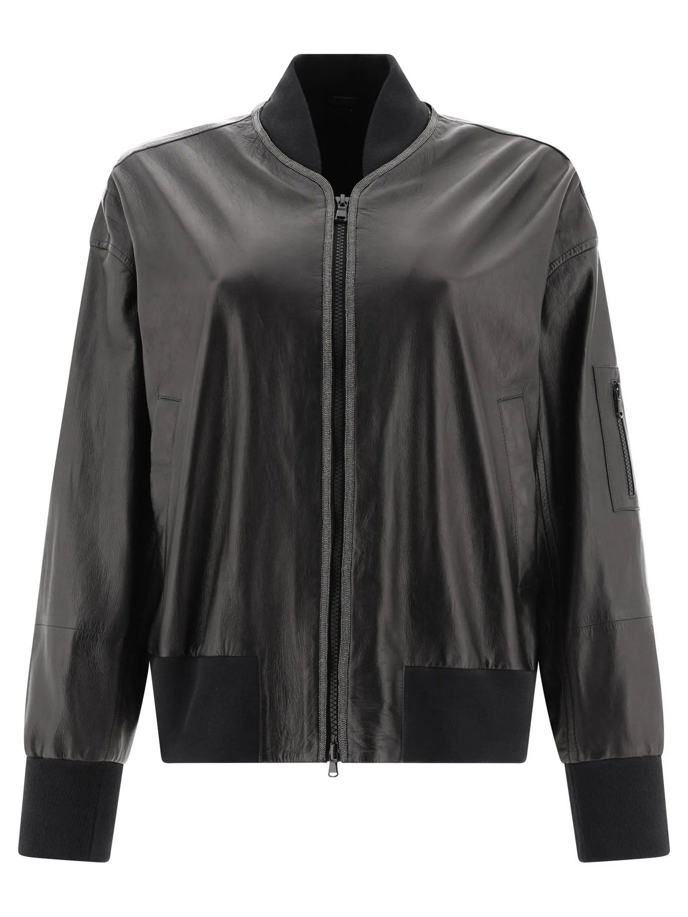 "PRECIOUS TRIM" BOMBER JACKET