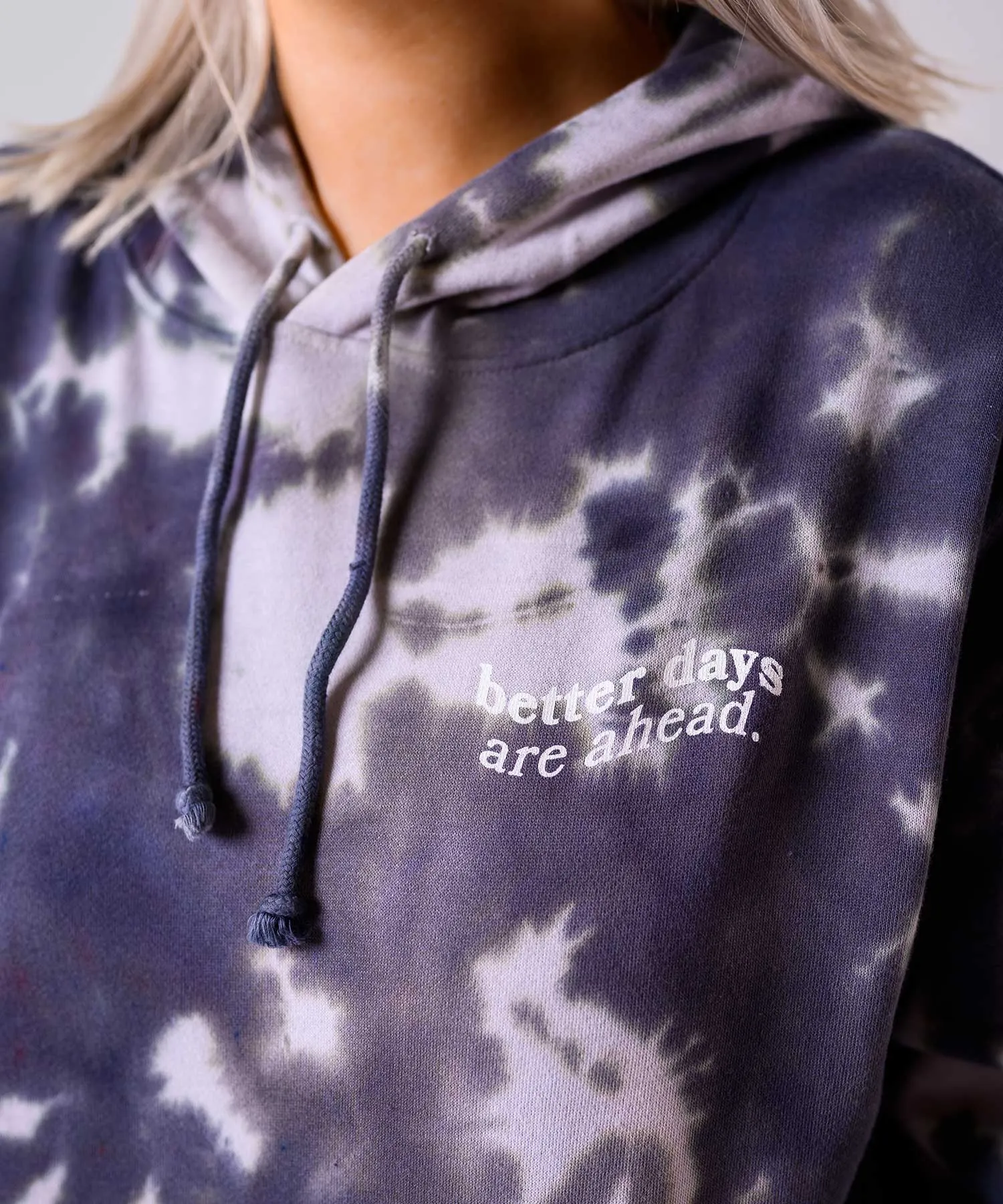 Radiant Grey Hand-Dyed Pullover Hoodie