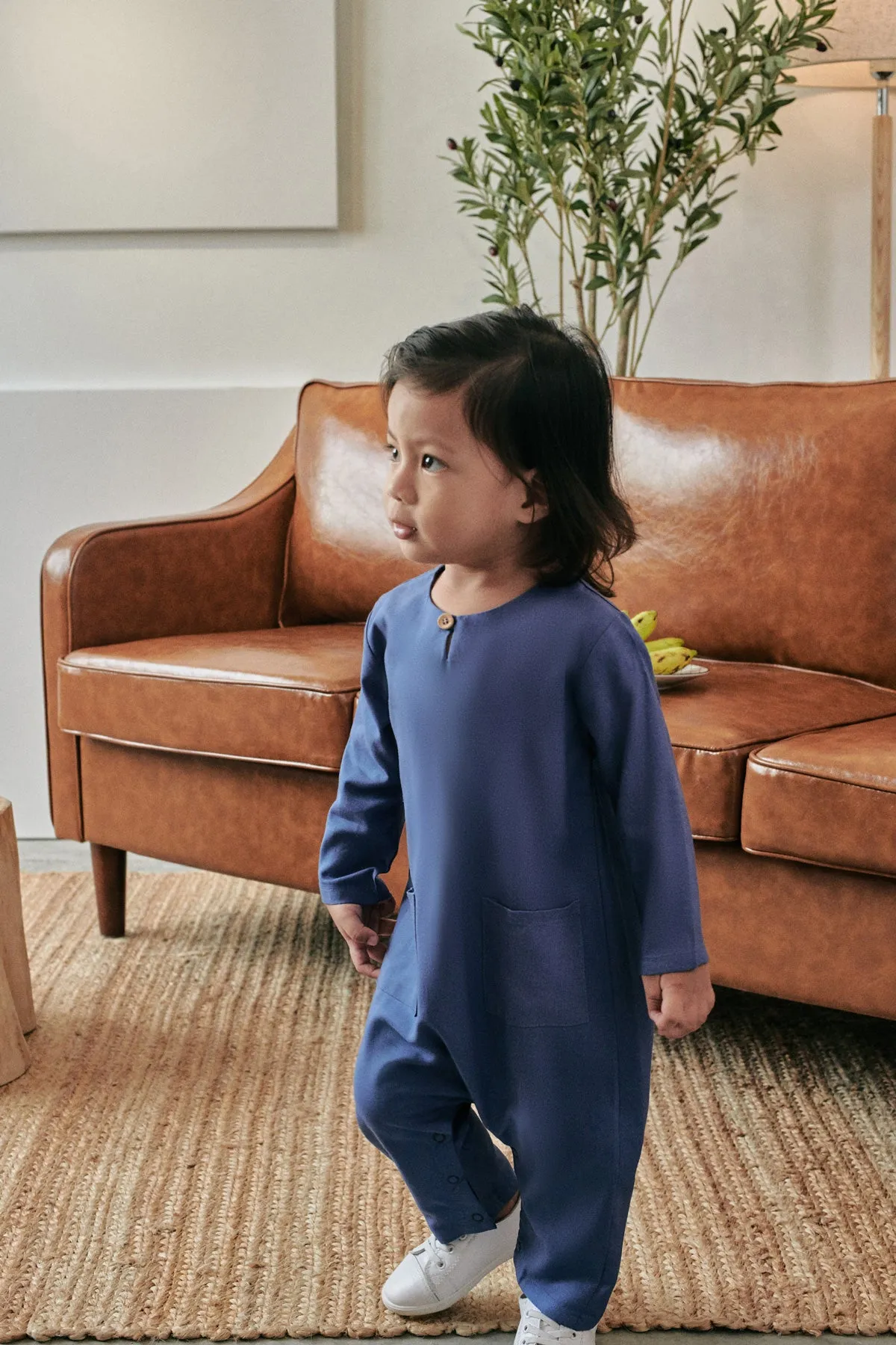 Rasa Sayang Babies Jumpsuit - Steel Blue