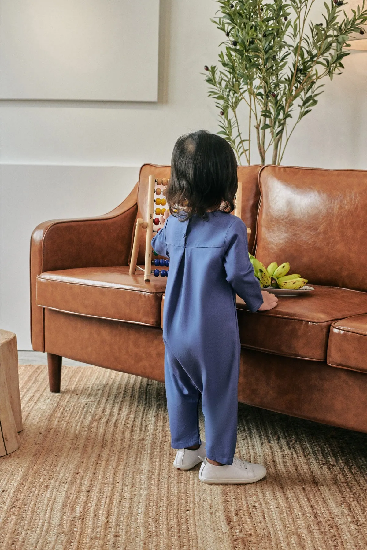 Rasa Sayang Babies Jumpsuit - Steel Blue