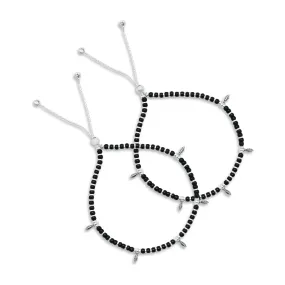 Silver Beautiful Leaf Charms Girls Anklets