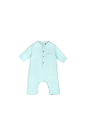 The Bayang Babies Baju Melayu Jumpsuit - Light Blue