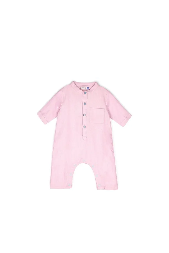 The Bayang Babies Baju Melayu Jumpsuit - Light Purple