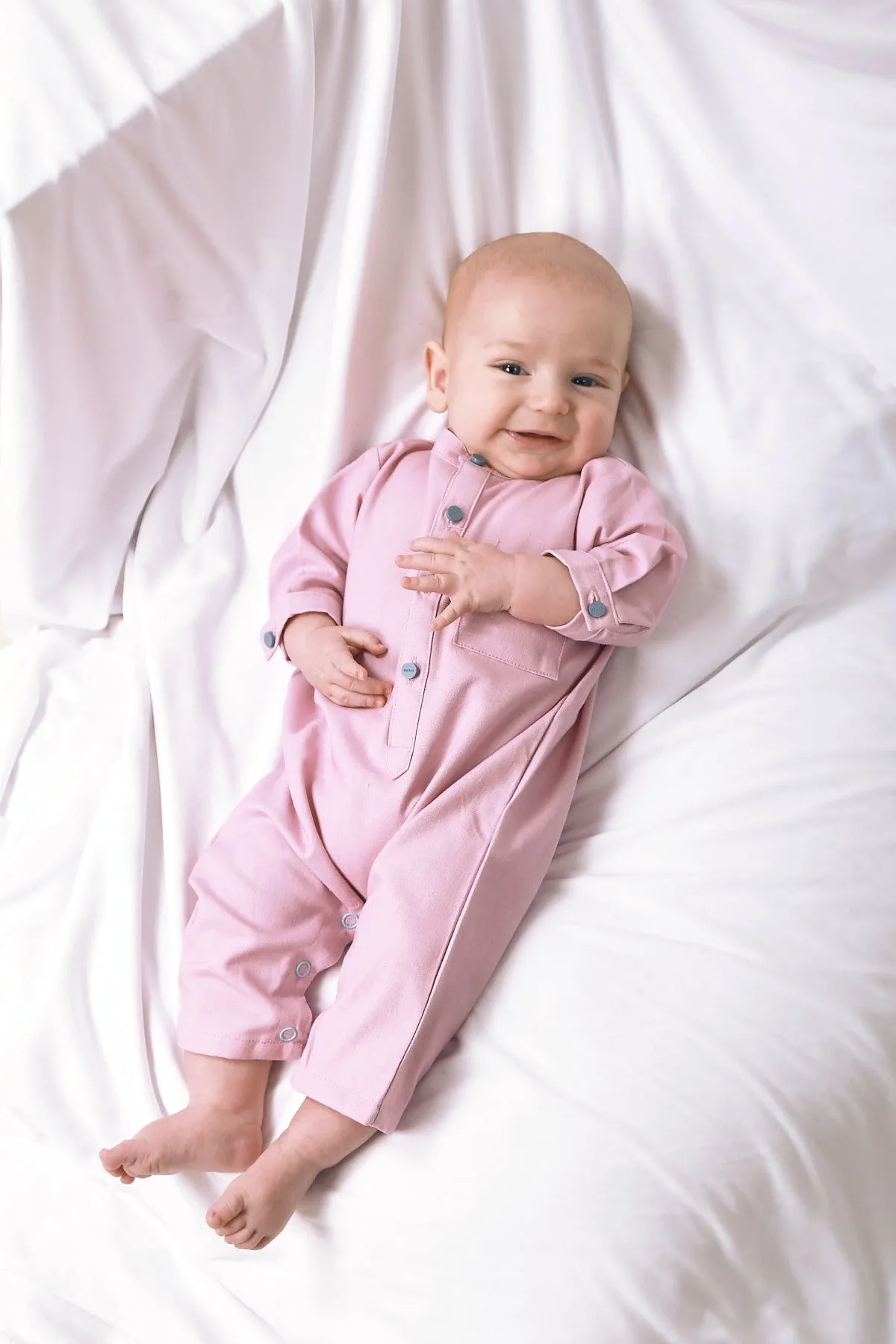 The Bayang Babies Baju Melayu Jumpsuit - Light Purple