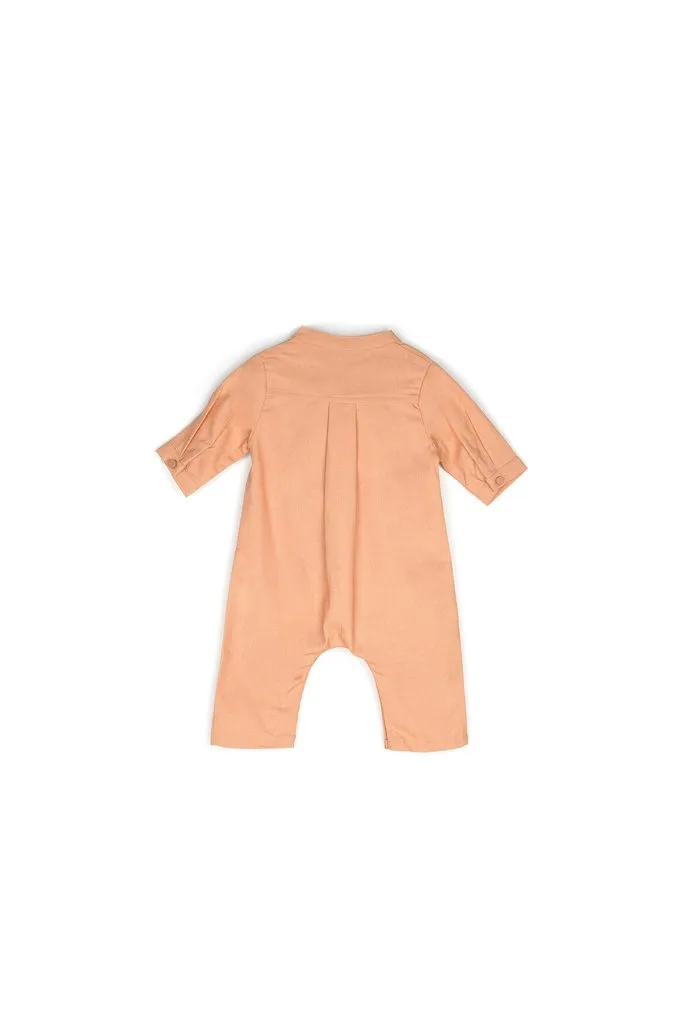 The Bayang Babies Baju Melayu Jumpsuit - Peach