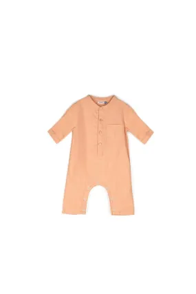 The Bayang Babies Baju Melayu Jumpsuit - Peach