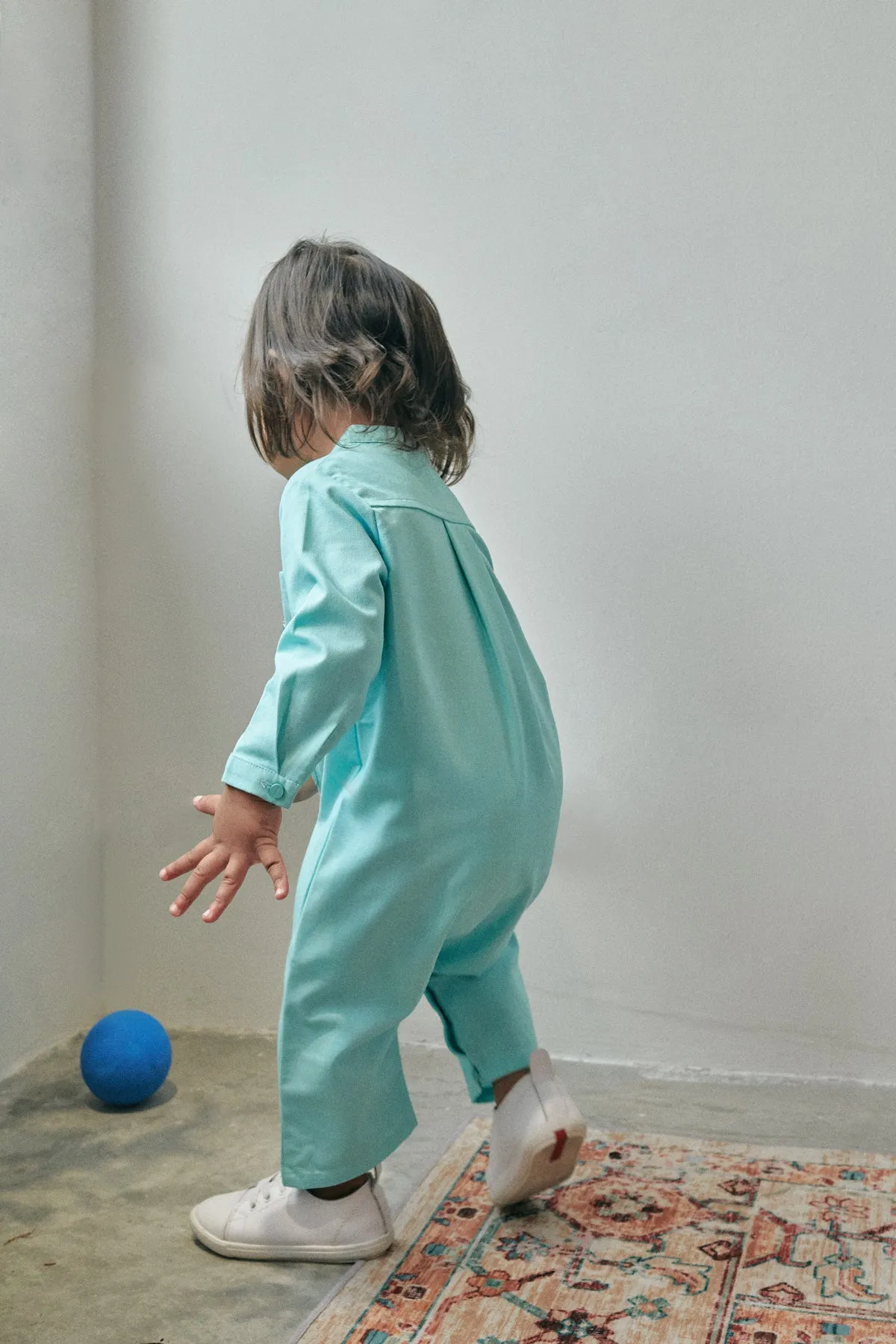 The Bayang Babies Baju Melayu Jumpsuit - Tiffany