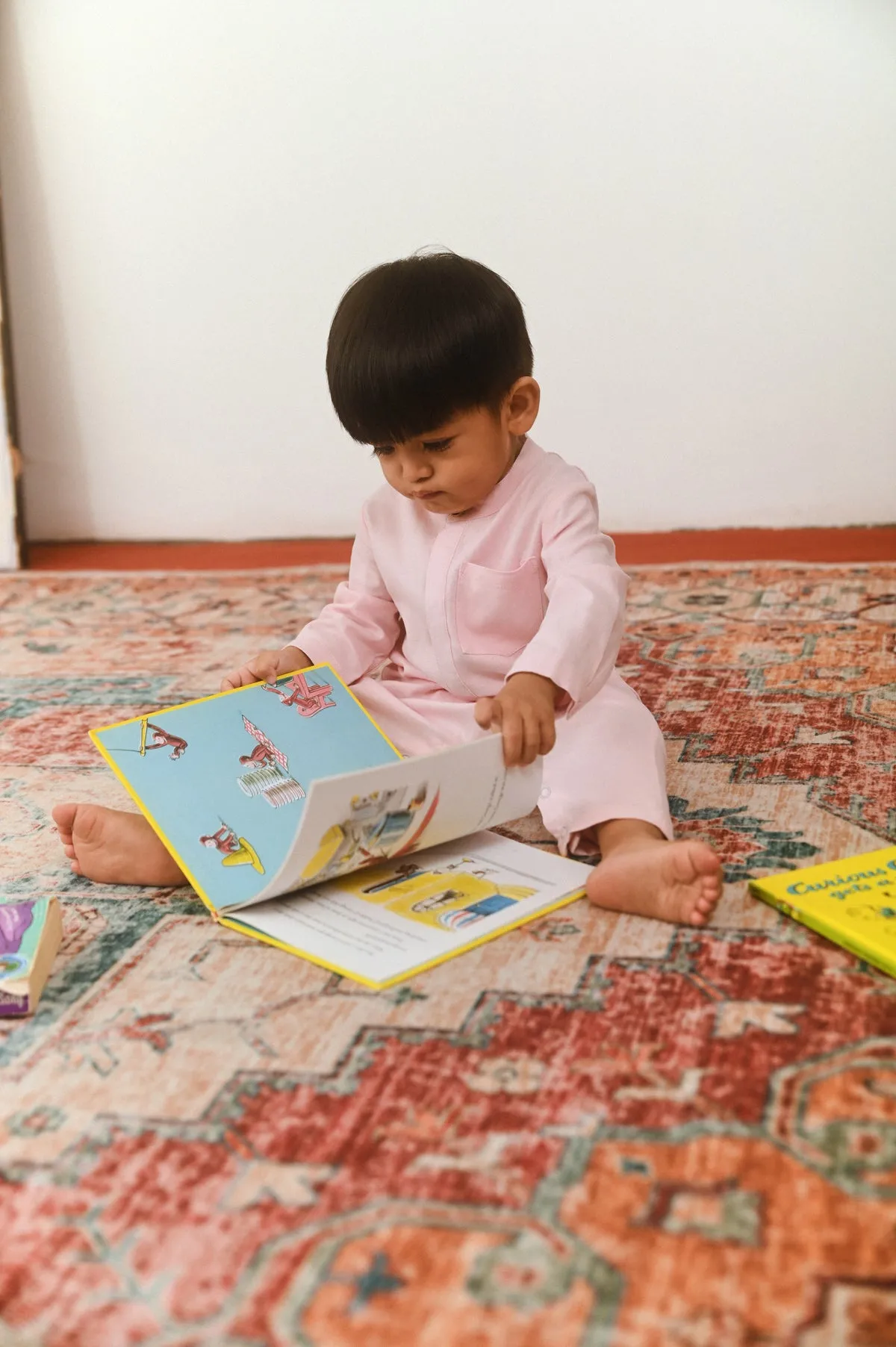 The Dulu Kita Babies Baju Melayu Jumpsuit - Pink