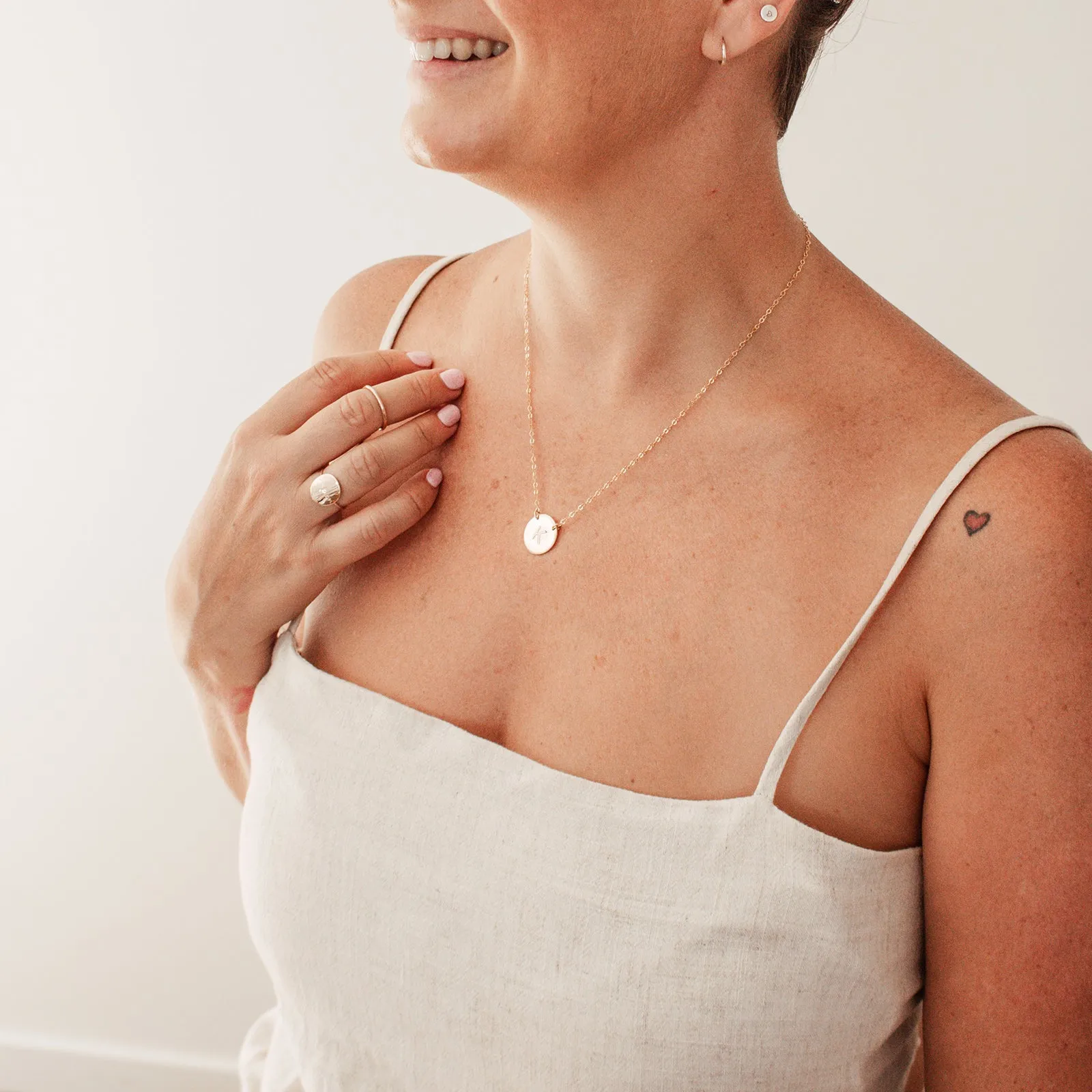 The Icon • Large Pendant Double Hole Necklace