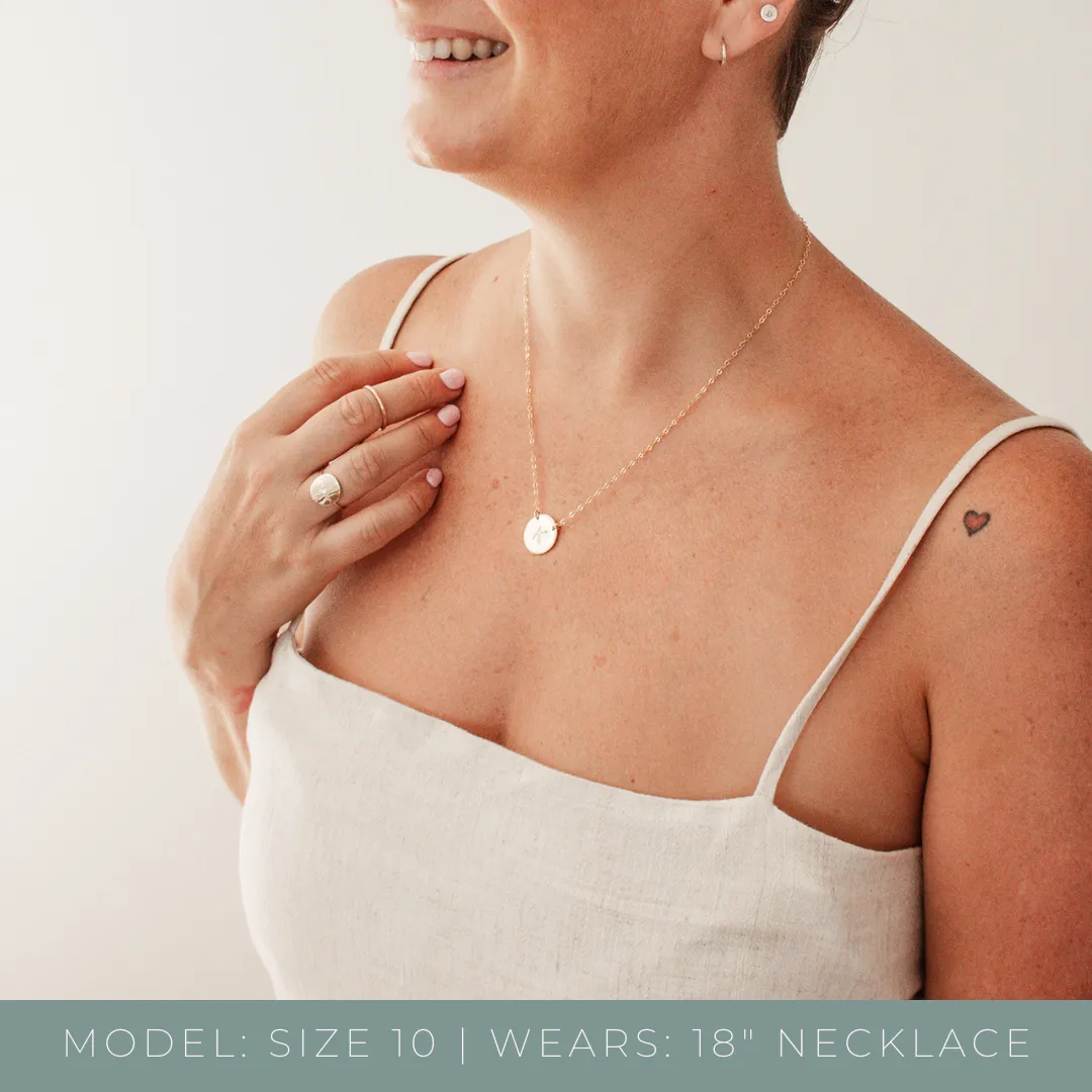 The Icon • Large Pendant Double Hole Necklace