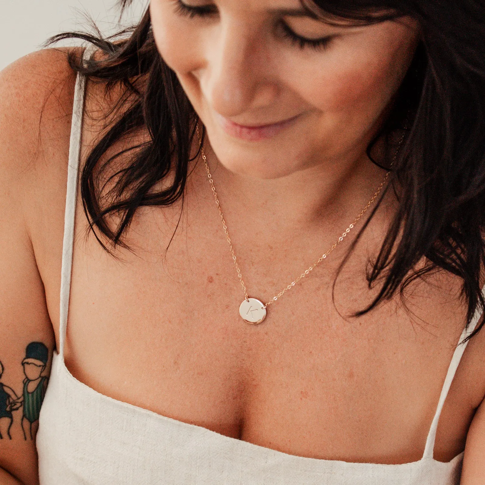 The Icon • Large Pendant Double Hole Necklace