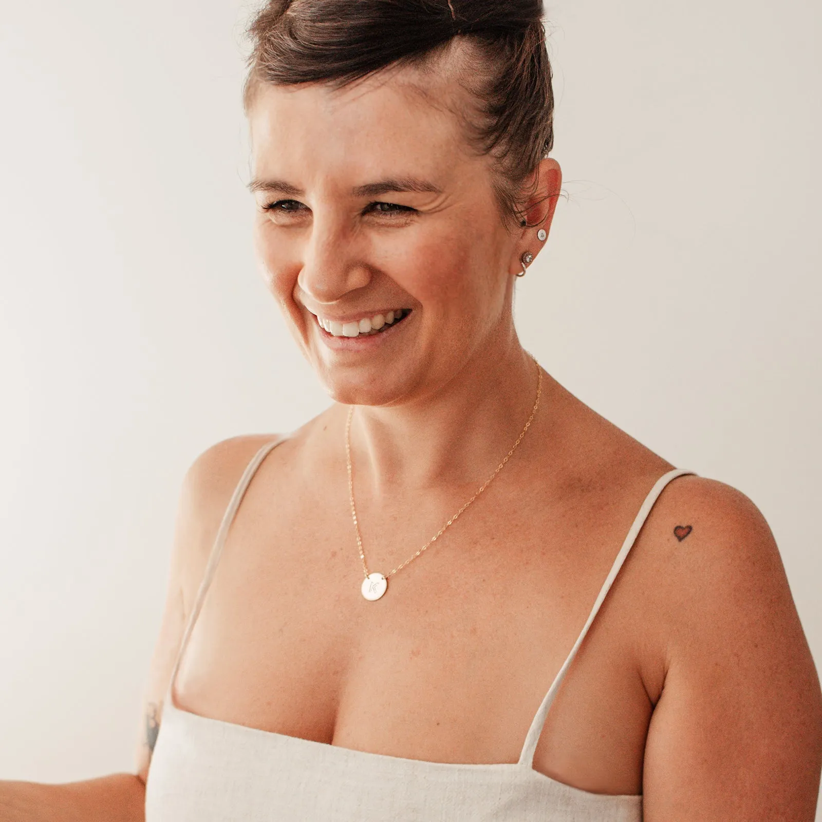 The Icon • Large Pendant Double Hole Necklace