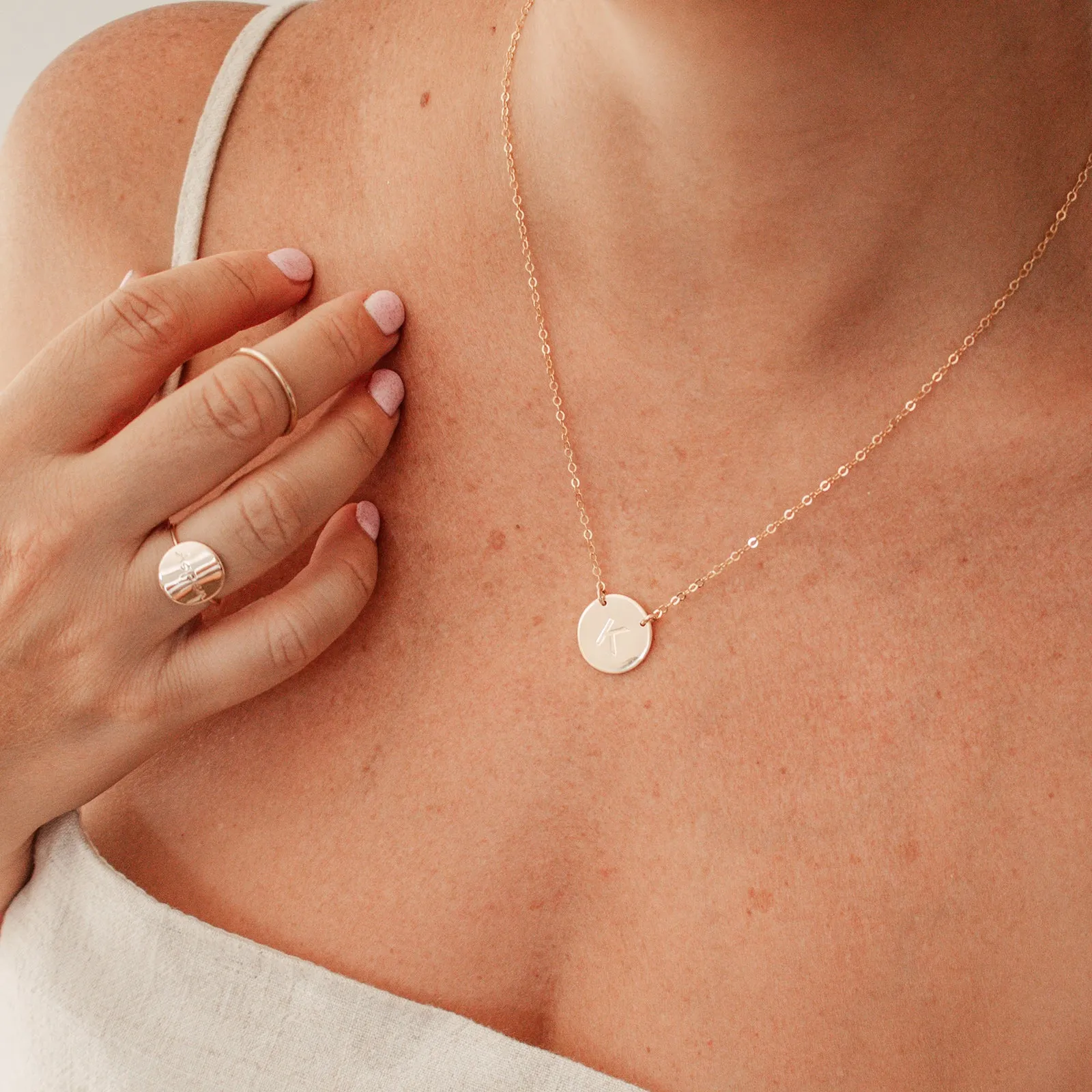 The Icon • Large Pendant Double Hole Necklace