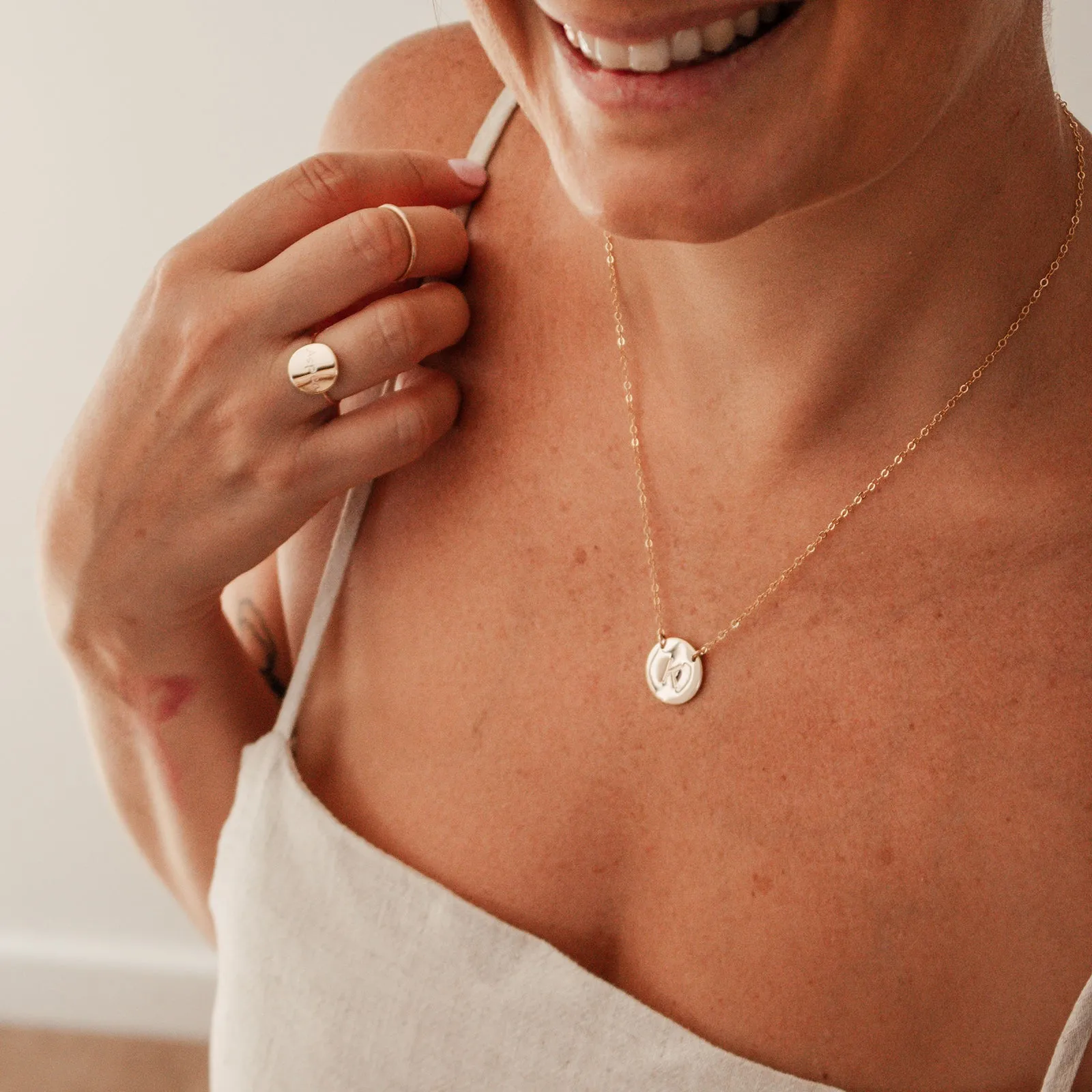 The Icon • Large Pendant Double Hole Necklace