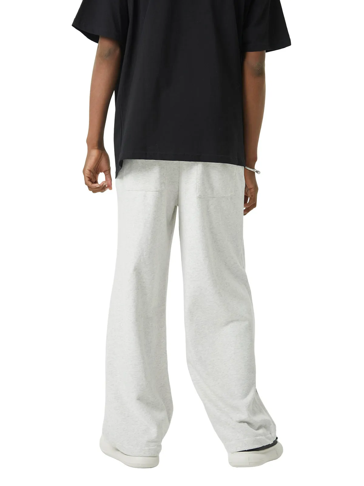 Thesupermade Cut Hole Angel Drawing Letter Pants