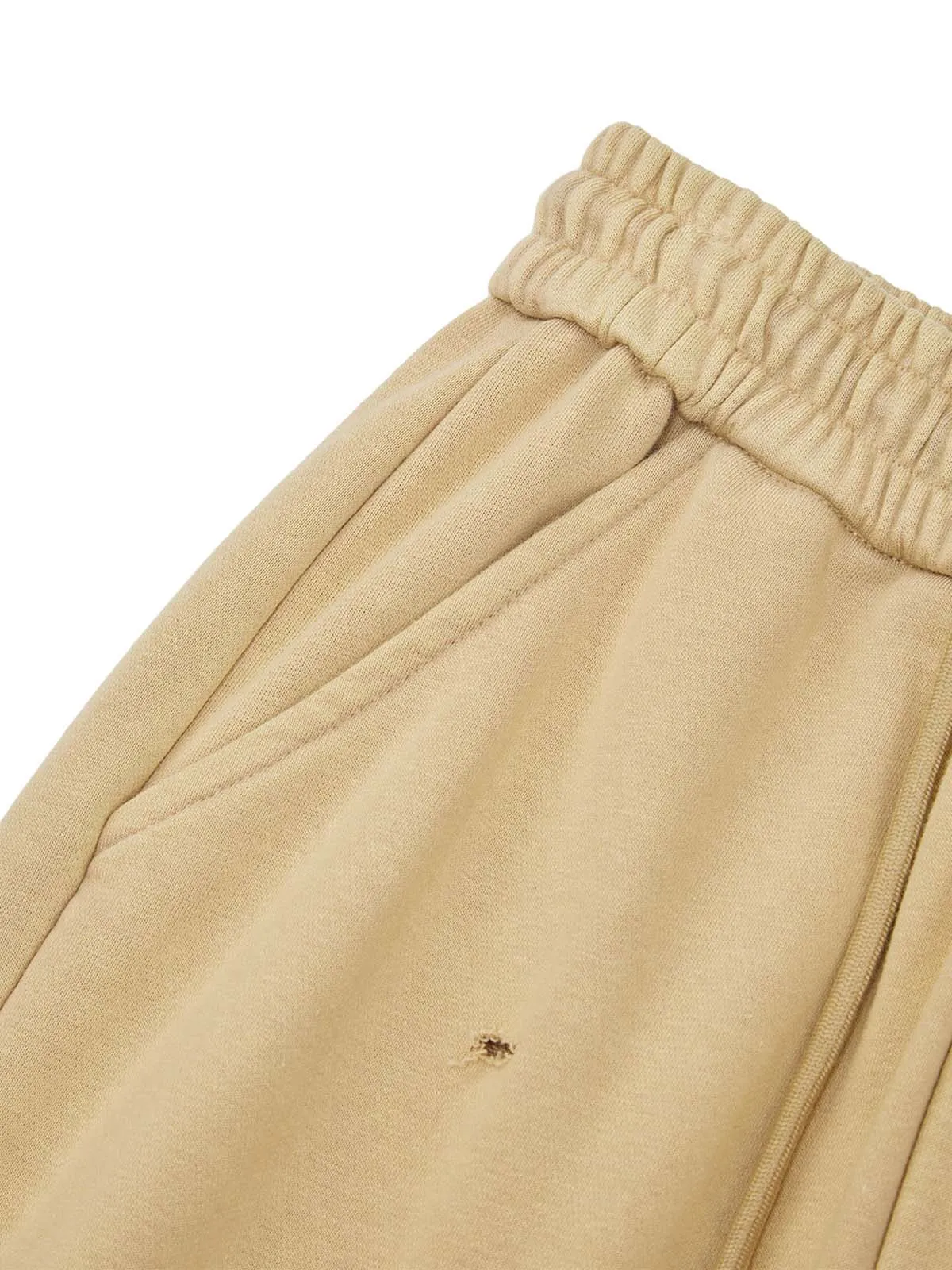 Thesupermade Cut Hole Angel Drawing Letter Pants