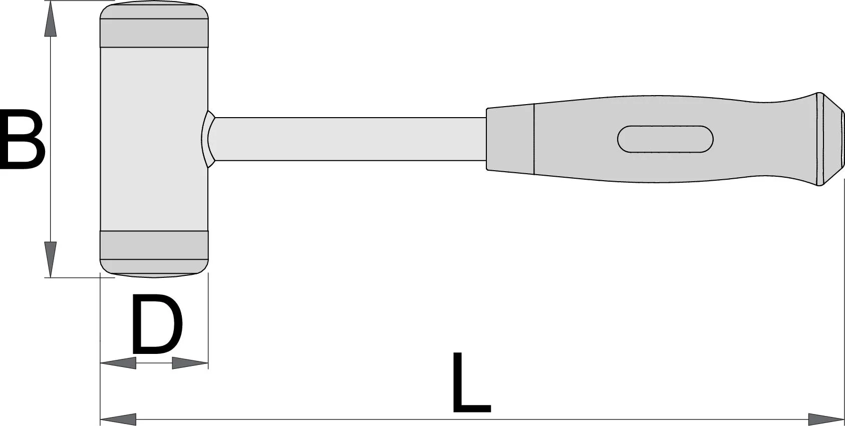 Unior Dead Blow Hammer 55