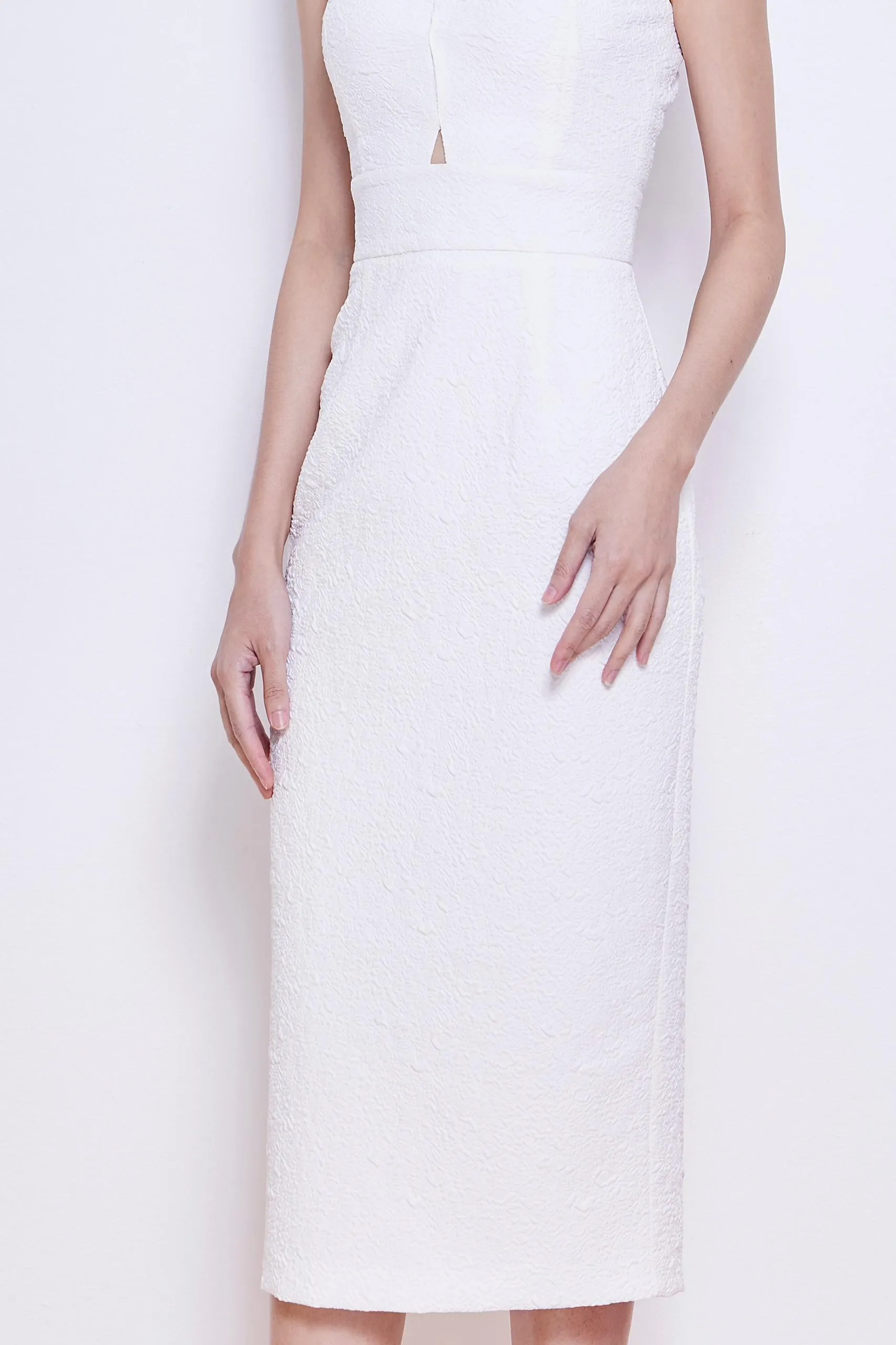 Verona Crossed Halter Neck Dress