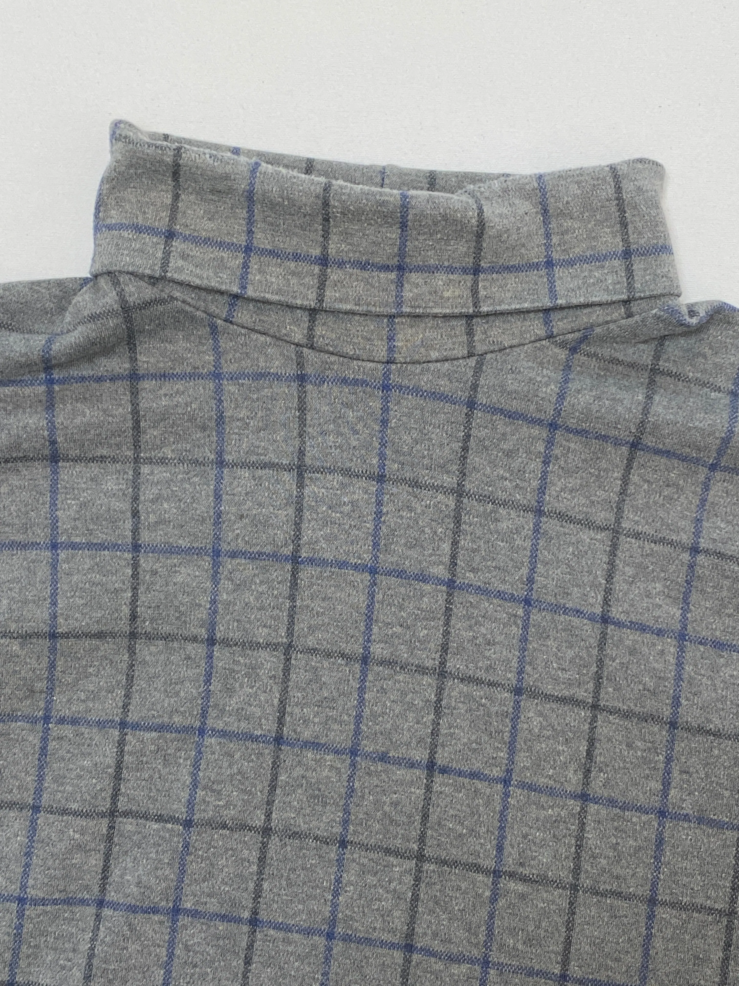 Vintage Lands' End Made in USA Checkered Turtleneck (XL)