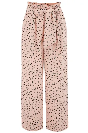 Winnie Trouser in Abstract Black on Beige